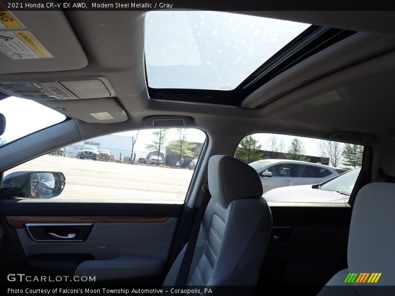 Modern Steel Metallic / Gray 2021 Honda CR-V EX AWD