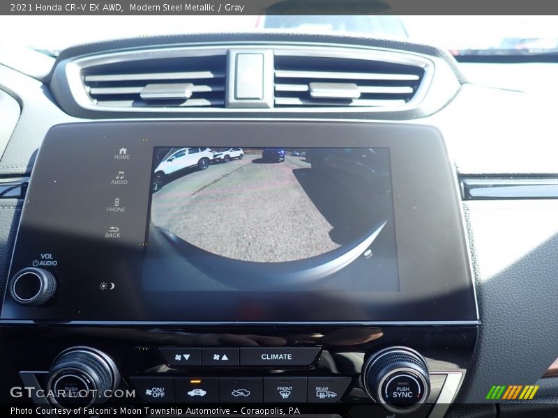 Modern Steel Metallic / Gray 2021 Honda CR-V EX AWD