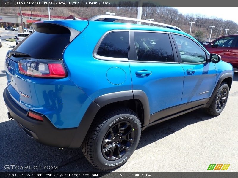 Hydro Blue Pearl / Black 2021 Jeep Cherokee Traihawk 4x4