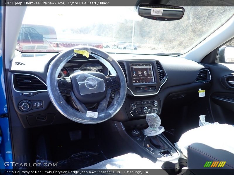 Hydro Blue Pearl / Black 2021 Jeep Cherokee Traihawk 4x4