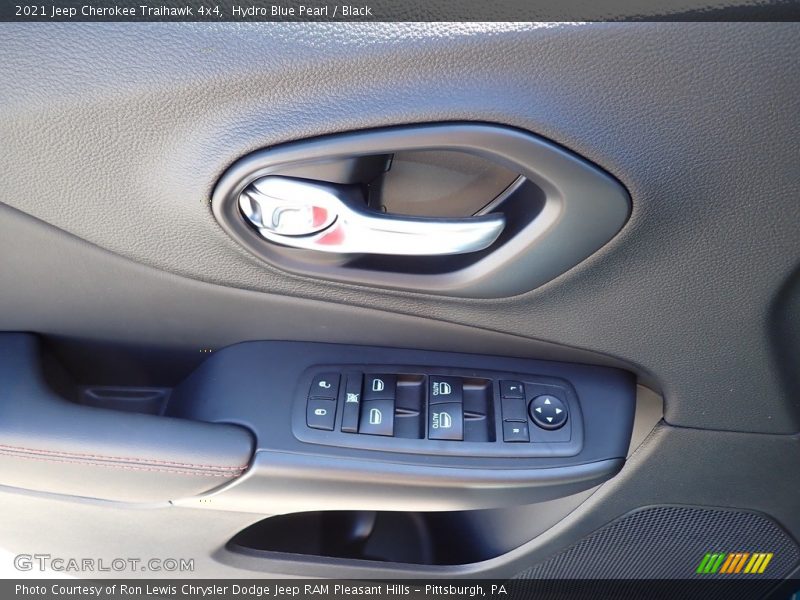 Hydro Blue Pearl / Black 2021 Jeep Cherokee Traihawk 4x4