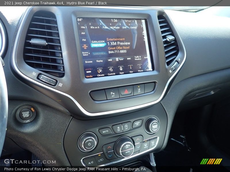 Hydro Blue Pearl / Black 2021 Jeep Cherokee Traihawk 4x4