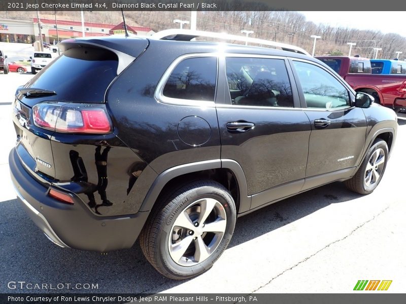 Diamond Black Crystal Pearl / Black 2021 Jeep Cherokee Limited 4x4
