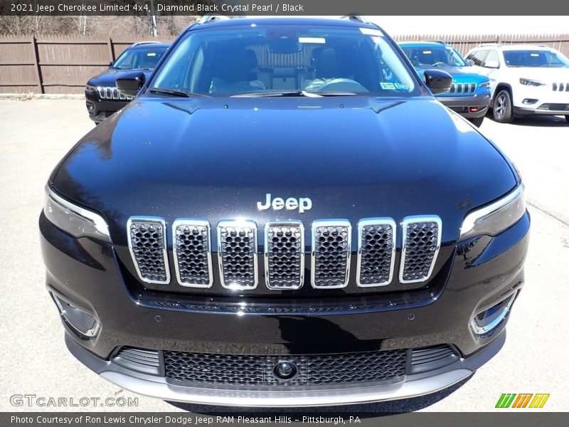 Diamond Black Crystal Pearl / Black 2021 Jeep Cherokee Limited 4x4