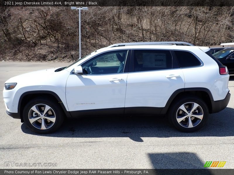 Bright White / Black 2021 Jeep Cherokee Limited 4x4