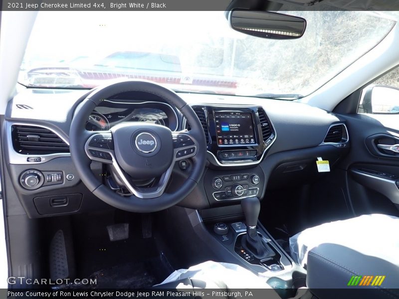 Bright White / Black 2021 Jeep Cherokee Limited 4x4