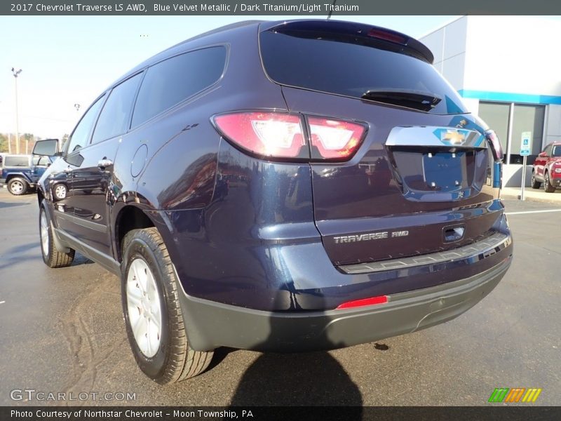 Blue Velvet Metallic / Dark Titanium/Light Titanium 2017 Chevrolet Traverse LS AWD