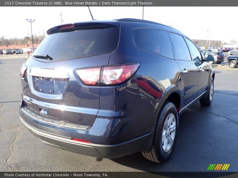 Blue Velvet Metallic / Dark Titanium/Light Titanium 2017 Chevrolet Traverse LS AWD