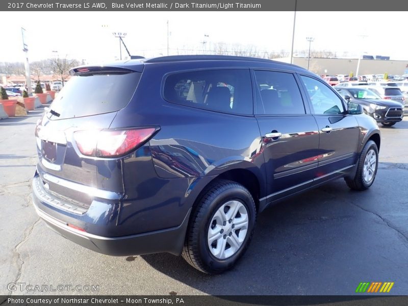 Blue Velvet Metallic / Dark Titanium/Light Titanium 2017 Chevrolet Traverse LS AWD