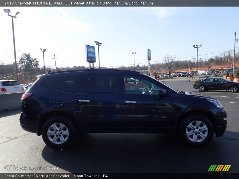 Blue Velvet Metallic / Dark Titanium/Light Titanium 2017 Chevrolet Traverse LS AWD