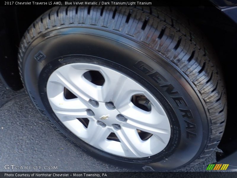 Blue Velvet Metallic / Dark Titanium/Light Titanium 2017 Chevrolet Traverse LS AWD