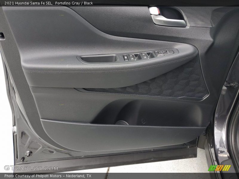 Portofino Gray / Black 2021 Hyundai Santa Fe SEL