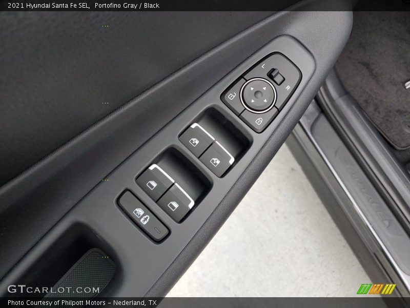 Portofino Gray / Black 2021 Hyundai Santa Fe SEL