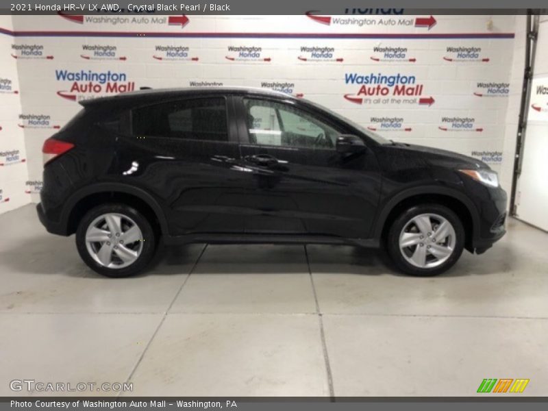 Crystal Black Pearl / Black 2021 Honda HR-V LX AWD