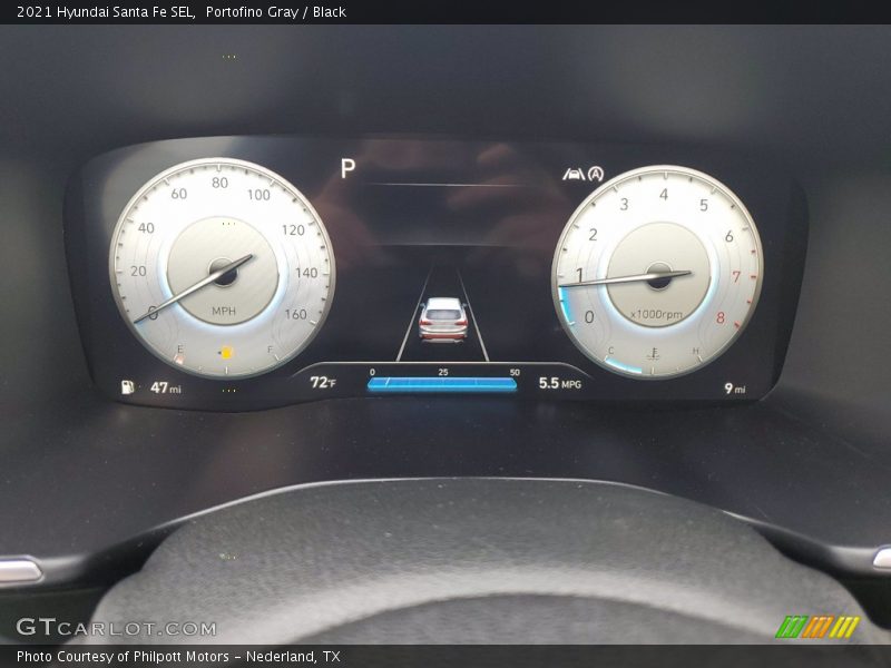 Portofino Gray / Black 2021 Hyundai Santa Fe SEL