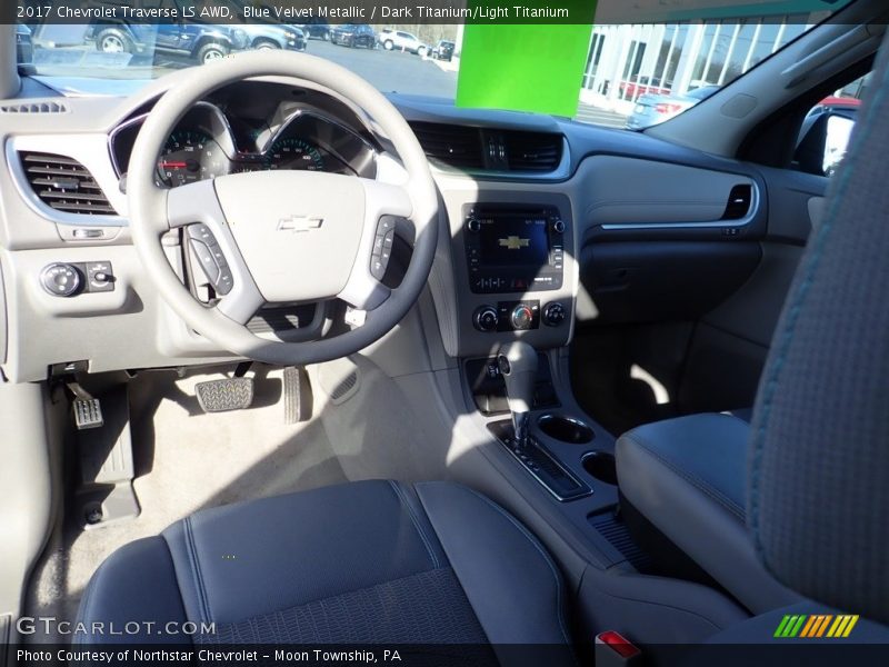 Blue Velvet Metallic / Dark Titanium/Light Titanium 2017 Chevrolet Traverse LS AWD