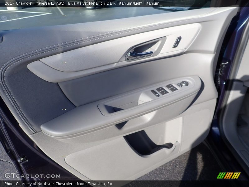 Blue Velvet Metallic / Dark Titanium/Light Titanium 2017 Chevrolet Traverse LS AWD