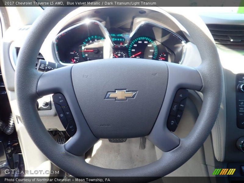 Blue Velvet Metallic / Dark Titanium/Light Titanium 2017 Chevrolet Traverse LS AWD