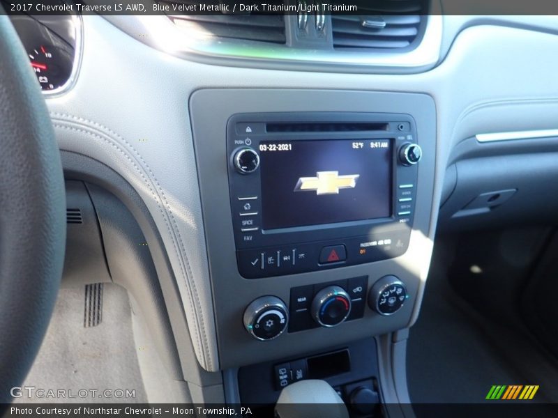 Blue Velvet Metallic / Dark Titanium/Light Titanium 2017 Chevrolet Traverse LS AWD