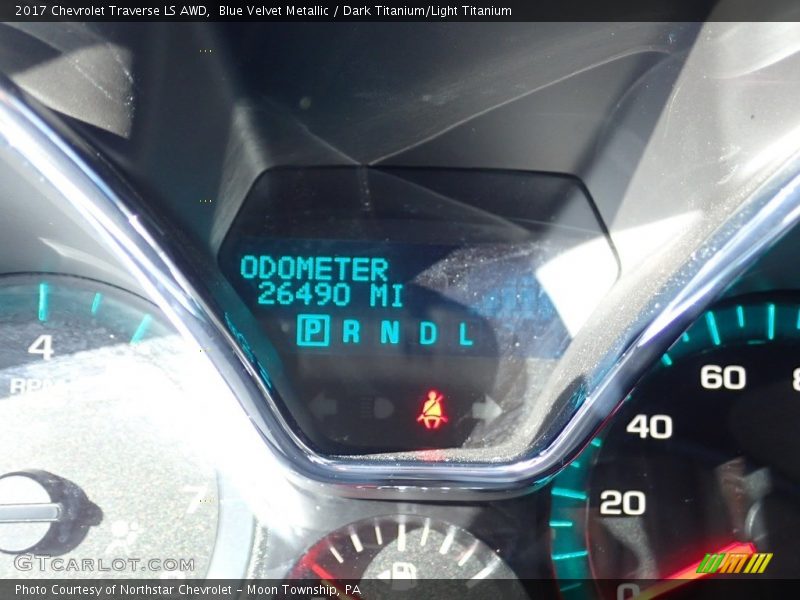 Blue Velvet Metallic / Dark Titanium/Light Titanium 2017 Chevrolet Traverse LS AWD