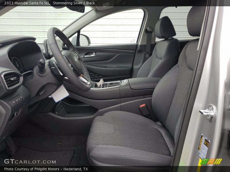 Shimmering Silver / Black 2021 Hyundai Santa Fe SEL