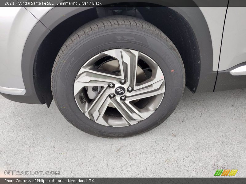 Shimmering Silver / Black 2021 Hyundai Santa Fe SEL