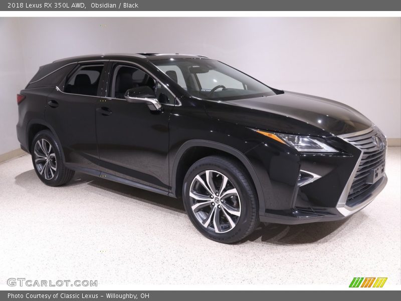 Obsidian / Black 2018 Lexus RX 350L AWD