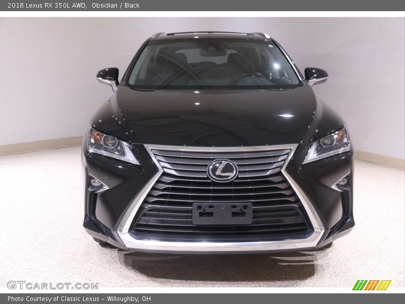 Obsidian / Black 2018 Lexus RX 350L AWD