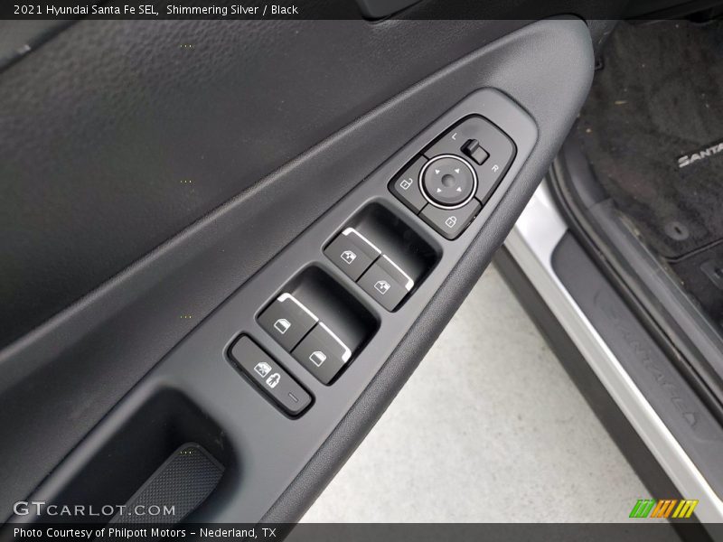 Shimmering Silver / Black 2021 Hyundai Santa Fe SEL