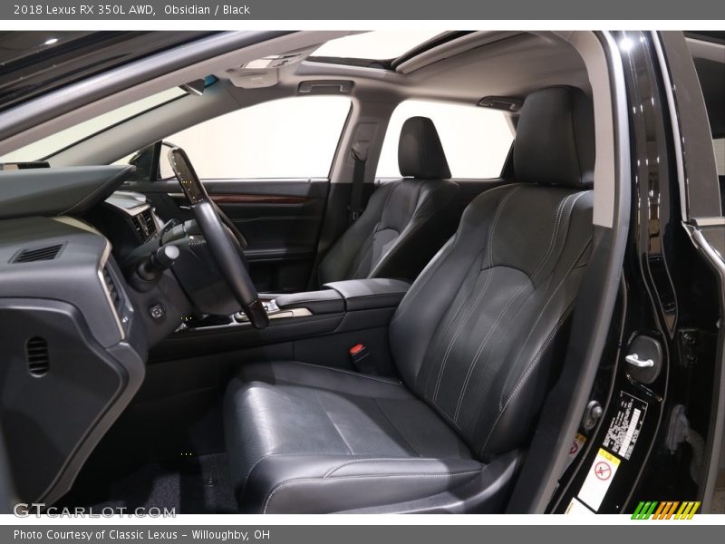 Obsidian / Black 2018 Lexus RX 350L AWD