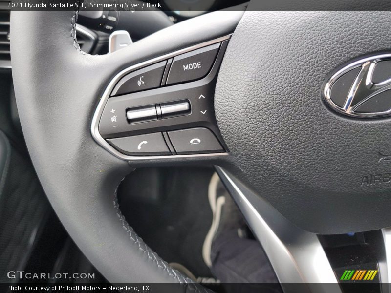Shimmering Silver / Black 2021 Hyundai Santa Fe SEL