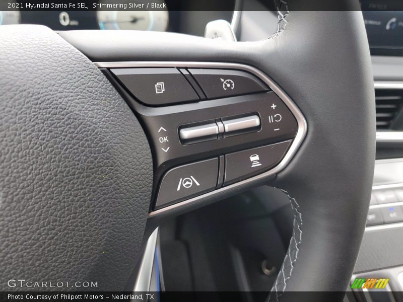 Shimmering Silver / Black 2021 Hyundai Santa Fe SEL