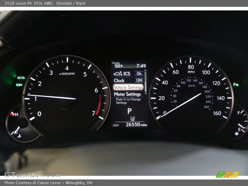 Obsidian / Black 2018 Lexus RX 350L AWD