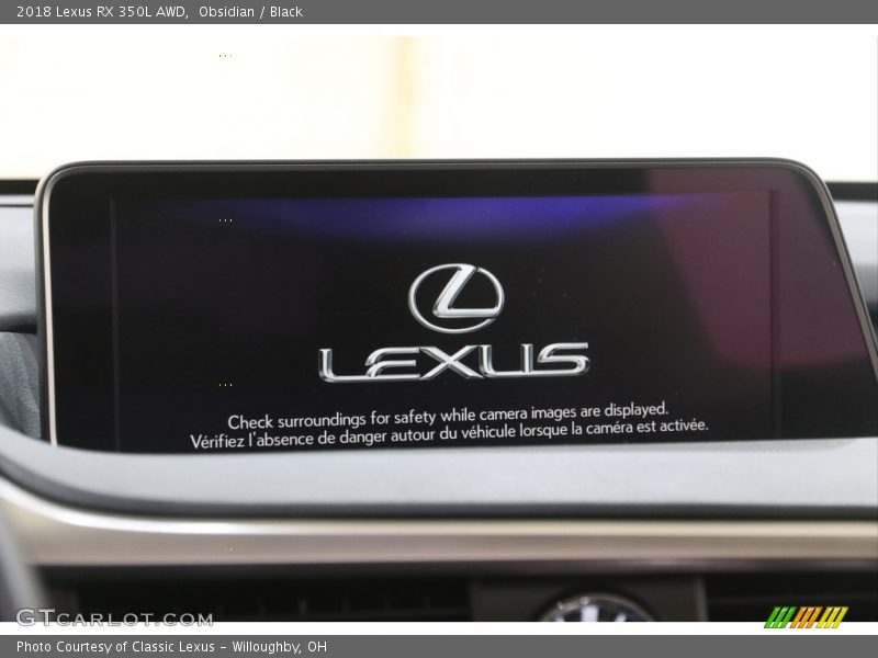 Obsidian / Black 2018 Lexus RX 350L AWD