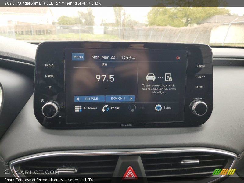 Shimmering Silver / Black 2021 Hyundai Santa Fe SEL