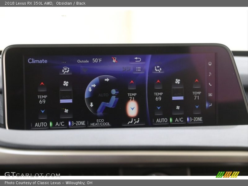 Obsidian / Black 2018 Lexus RX 350L AWD