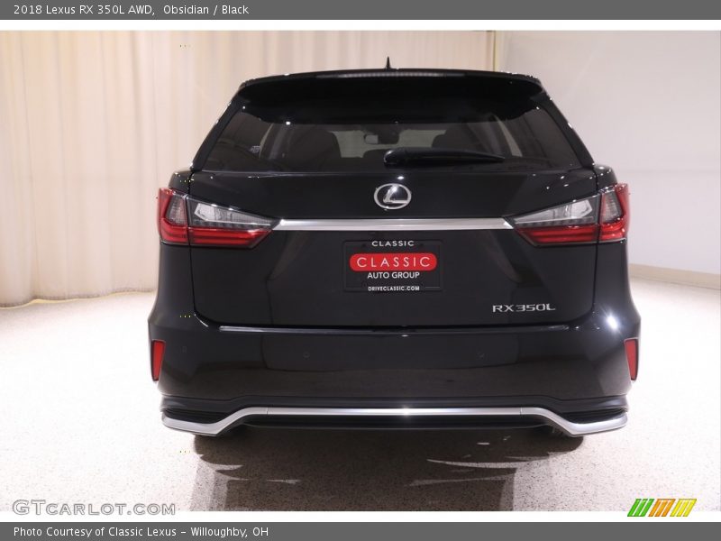 Obsidian / Black 2018 Lexus RX 350L AWD