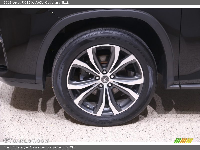 Obsidian / Black 2018 Lexus RX 350L AWD