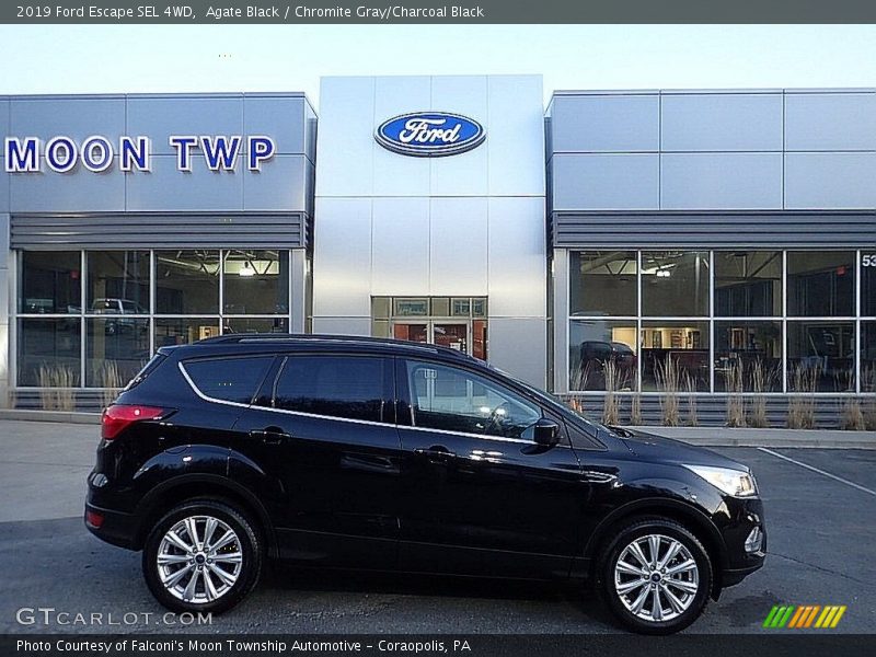 Agate Black / Chromite Gray/Charcoal Black 2019 Ford Escape SEL 4WD