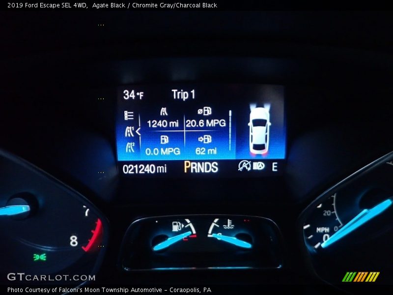 Agate Black / Chromite Gray/Charcoal Black 2019 Ford Escape SEL 4WD