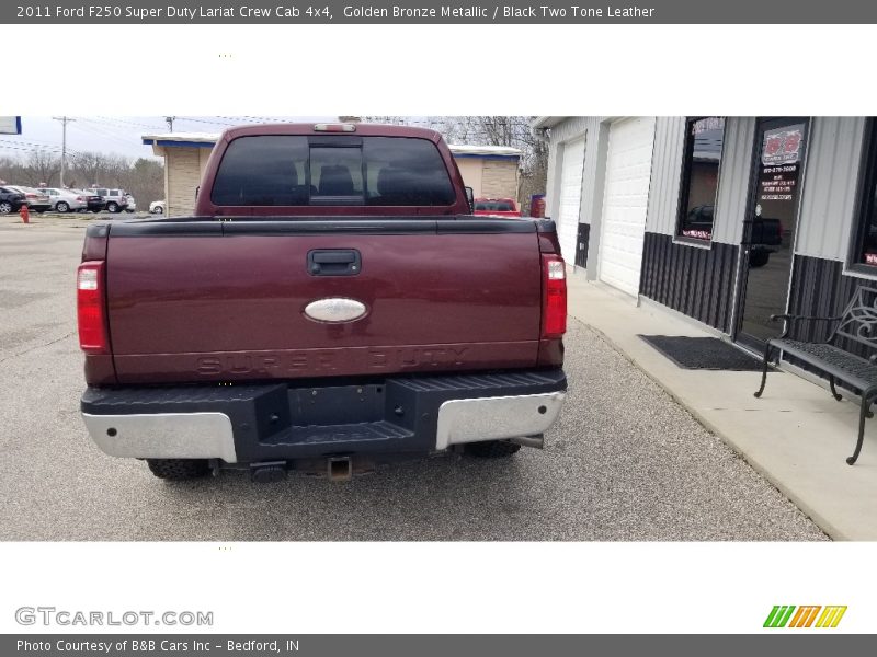 Golden Bronze Metallic / Black Two Tone Leather 2011 Ford F250 Super Duty Lariat Crew Cab 4x4