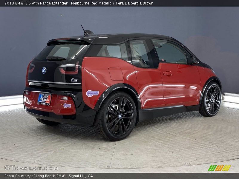 Melbourne Red Metallic / Tera Dalbergia Brown 2018 BMW i3 S with Range Extender