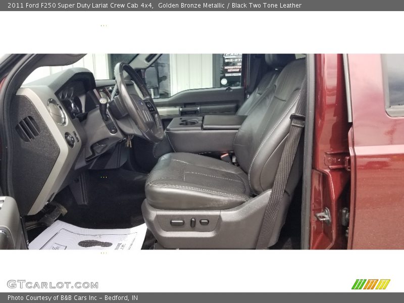 Golden Bronze Metallic / Black Two Tone Leather 2011 Ford F250 Super Duty Lariat Crew Cab 4x4