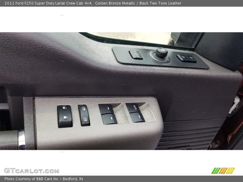 Golden Bronze Metallic / Black Two Tone Leather 2011 Ford F250 Super Duty Lariat Crew Cab 4x4