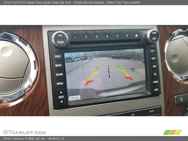 Golden Bronze Metallic / Black Two Tone Leather 2011 Ford F250 Super Duty Lariat Crew Cab 4x4