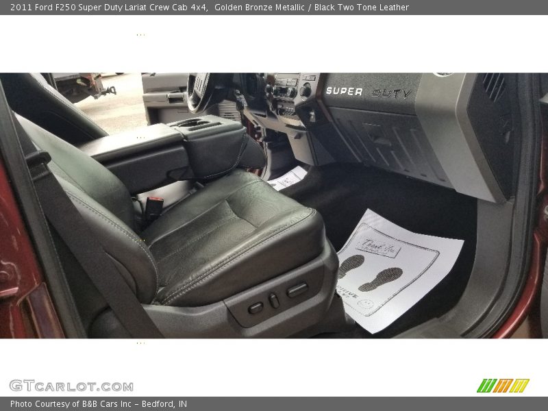 Golden Bronze Metallic / Black Two Tone Leather 2011 Ford F250 Super Duty Lariat Crew Cab 4x4