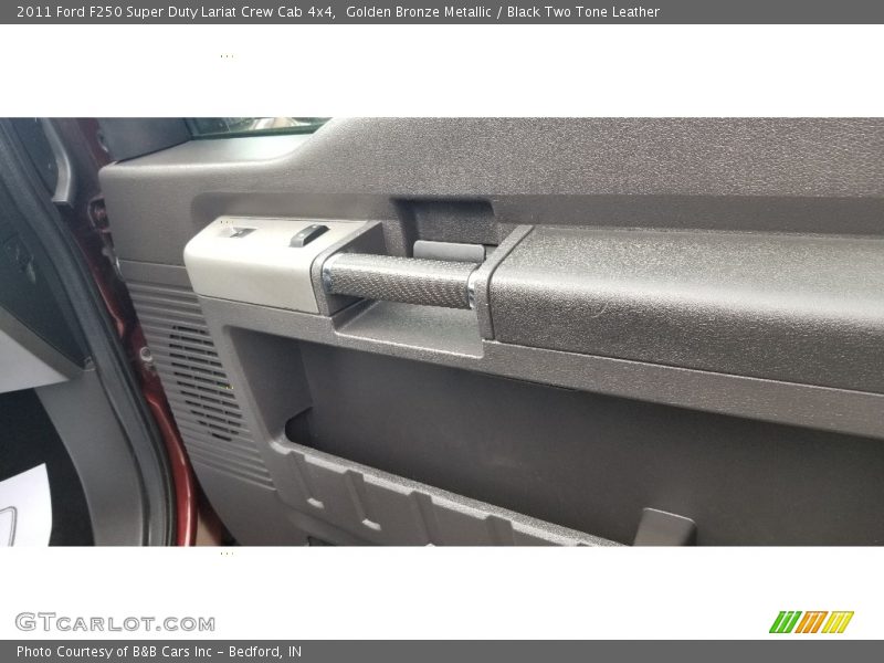 Golden Bronze Metallic / Black Two Tone Leather 2011 Ford F250 Super Duty Lariat Crew Cab 4x4