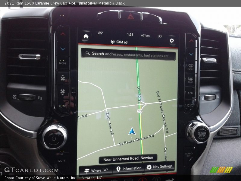 Billet Silver Metallic / Black 2021 Ram 1500 Laramie Crew Cab 4x4