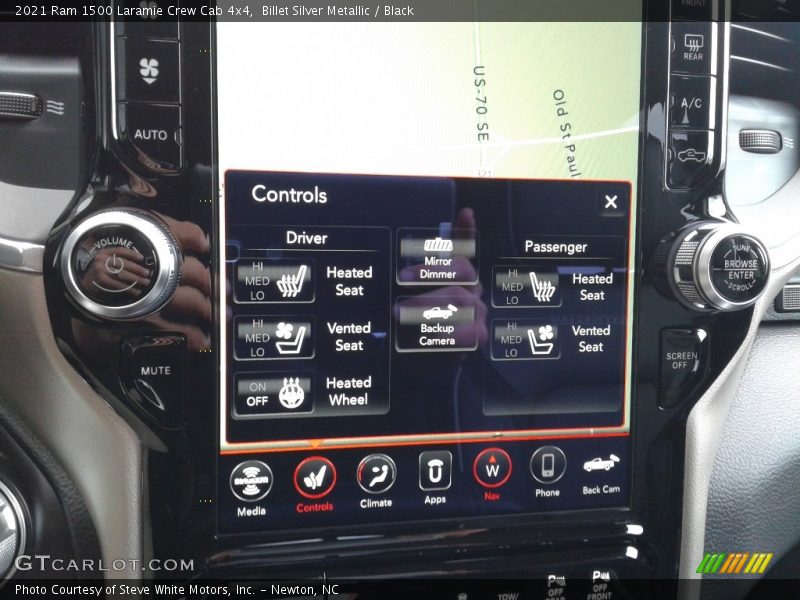 Billet Silver Metallic / Black 2021 Ram 1500 Laramie Crew Cab 4x4
