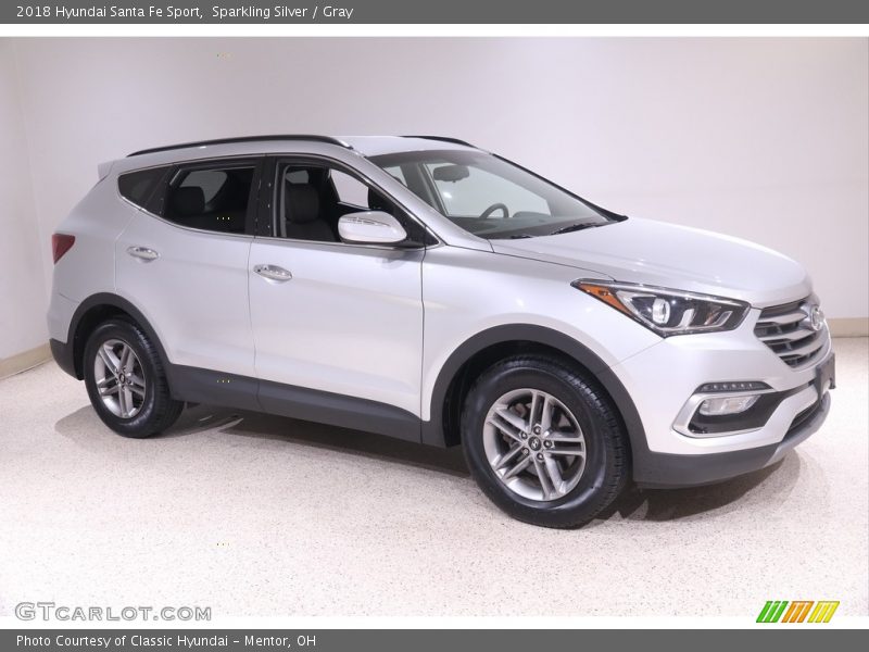 Sparkling Silver / Gray 2018 Hyundai Santa Fe Sport